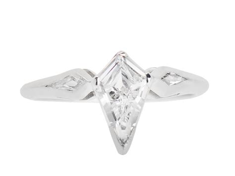 Georgian Jewelry | The Three Graces | Fancy Cut Kite Shaped Diamond