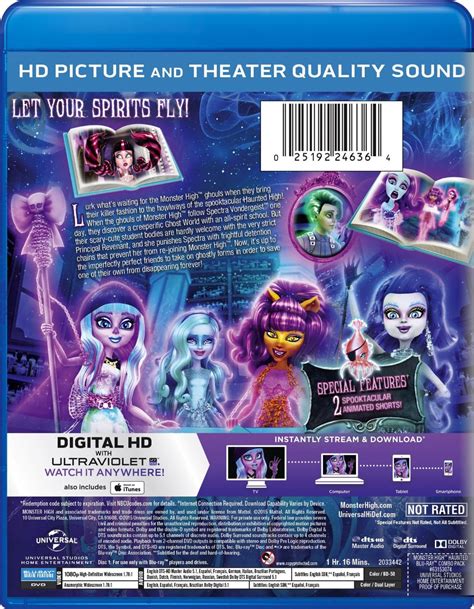 Picture Of Monster High Haunted Blu Ray Dvd Digital Hd