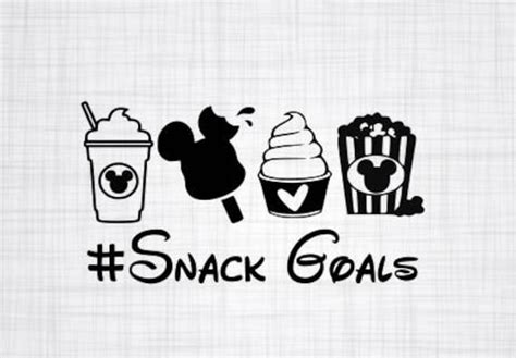 Disney Snack Goals Disney Inspired Svg Cricut Cut File