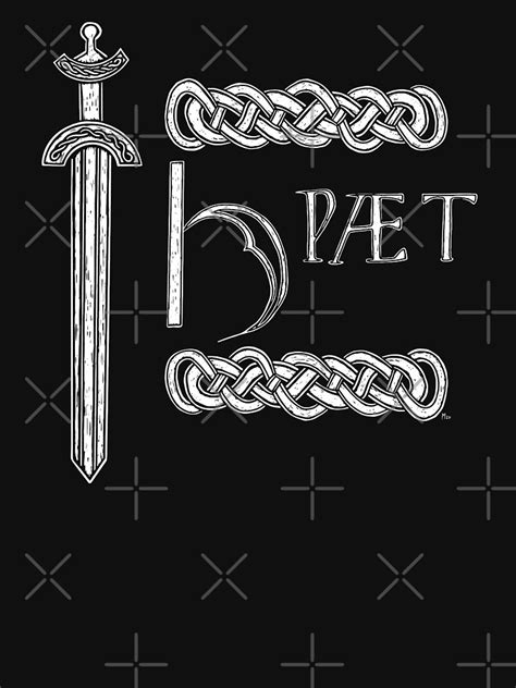 "Hwaet! Beowulf Hrunting Design" T-shirt for Sale by laforma ...