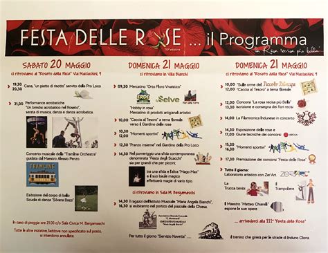 La Festa Delle Rose Di Induno Olona Compie Anni E Torna Senza