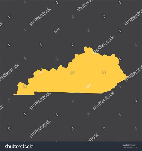 Kentucky Bordermap Vector Illustration Eps8 Stock Vector (Royalty Free ...