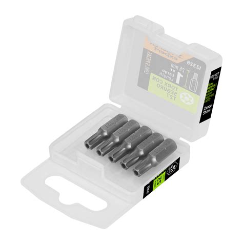 Ficha Tecnica Puntas Torx Con Seguro 1 Estuches Con 5 Piezas