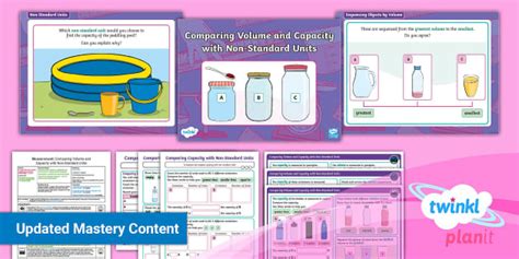 Y Planit Maths Volume And Capacity Lesson Twinkl