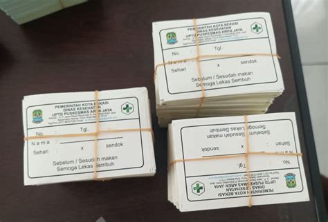 etiket obat stiker putih