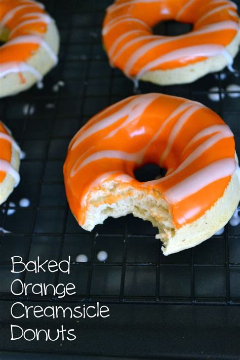 Baked Orange Creamsicle Donuts | Recipe | Homemade donuts recipe, Orange baking, Orange recipes