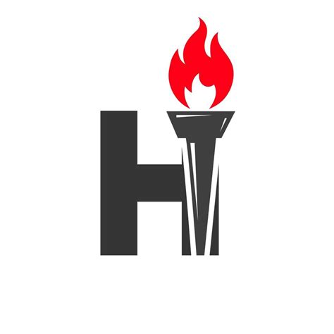 Fire Letter H