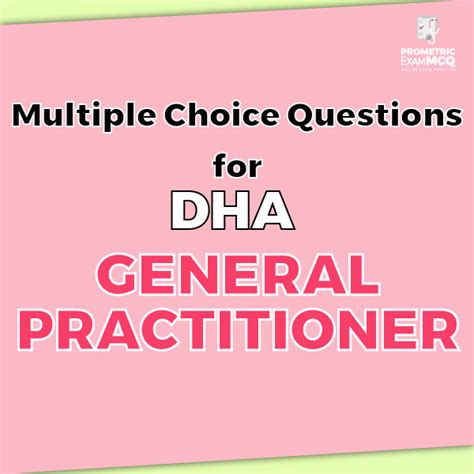 DHA MCQs License Exam For General Practitioner GP