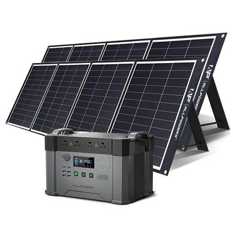 ALLPOWERS S2000 Solar Generator Kit Include 2000W 1500Wh Portable