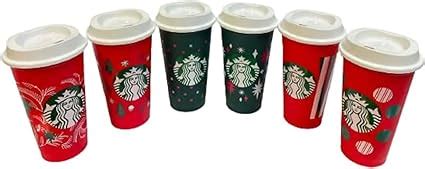 Amazon Starbucks Reusable Color Changing 6 Hot Cups Limited