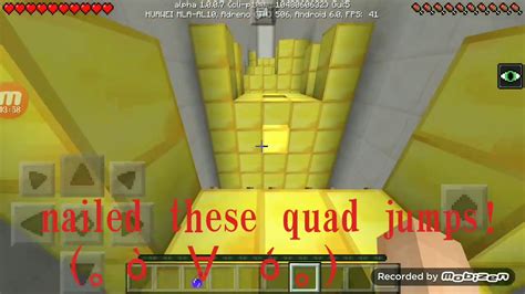 Minecraft Pe Lava Run Carzy Speed Parkour W Mashroom Gaming Youtube