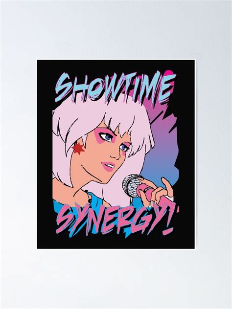 Jem And The Holograms Band Cartoon Showtime Synergy Misfits 80s Party Mask Poster By