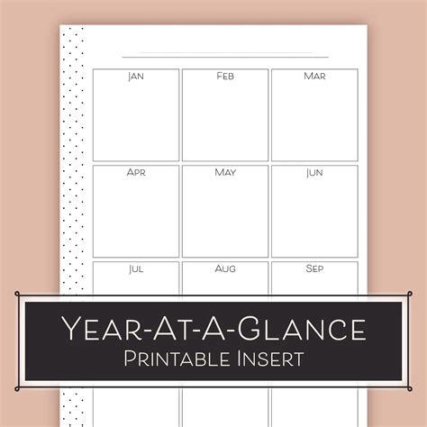 Year At A Glance Printable Printable Calendars At A Glance