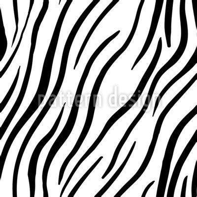 Zebra Stripes Seamless Vector Pattern Design