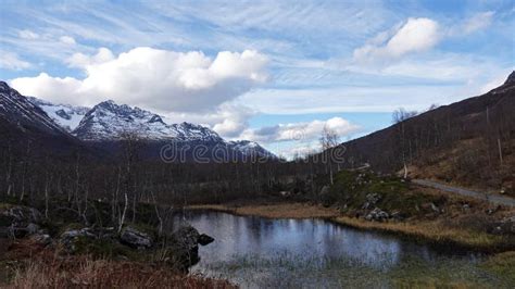 Innerdalsvatnet In Innerdalen Mountain Valley In Norway In Autumn Stock