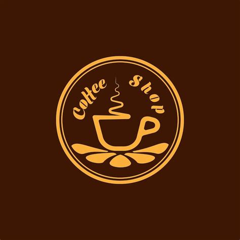 Plantilla de diseño de logo de cafetería Vector Premium