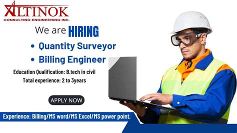 Job For Quantity Surveyor And Billing Engineer In Altinok