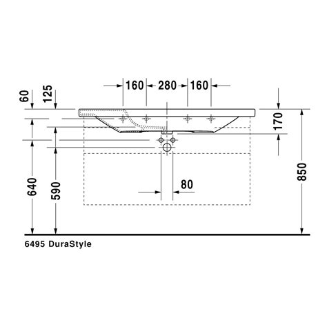 Duravit 2320120000 Durastyle Lavabo Consolle 120 Cm Monoforo Con