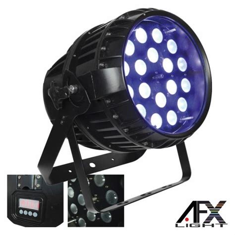 AFX Projector Luz 18 Leds 15W Rgbaw Dmx IP65 KuantoKusta