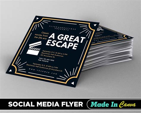 Out Of Office Flyer Diy Canva Out Of Office Flyer Template Etsy Uk