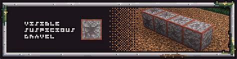 Visible Suspicious Gravel Minecraft Resource Packs Curseforge