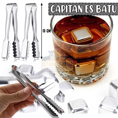 Jual Pencapit Es Batu Stainless Steel Capitan Gorengan Masakan