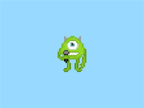 Mike Wazowski By Pedro Antunes Mike Wazowski Pixel Art