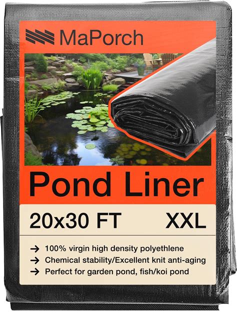 Buy Orch Pond Liner X Ft Waterproof Hdpe Reinforced