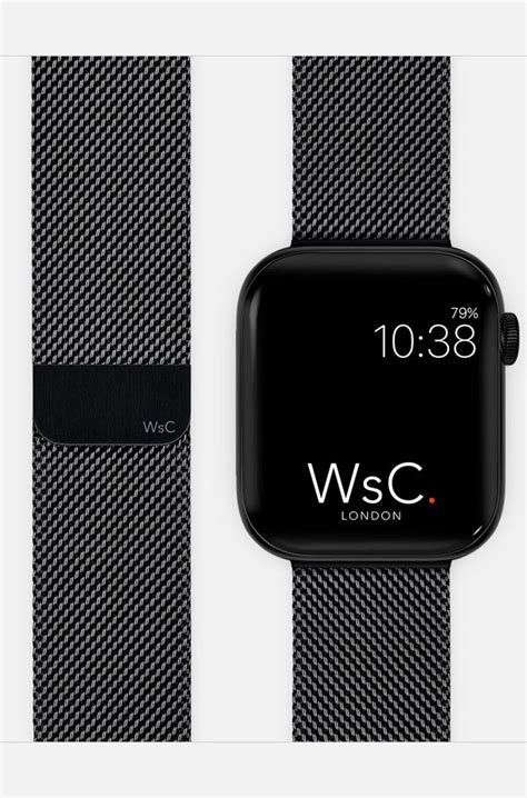 Milanese Loop Apple Watch Strap Black