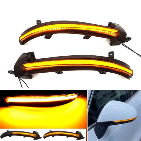 Rearview Mirror Indicator Scroll Blinker Lamp Car Dynamic LED Turn