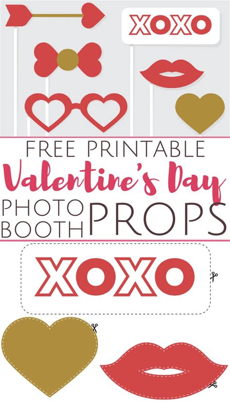 Free Printable Valentine S Day Photo Booth Props Valentine Photo