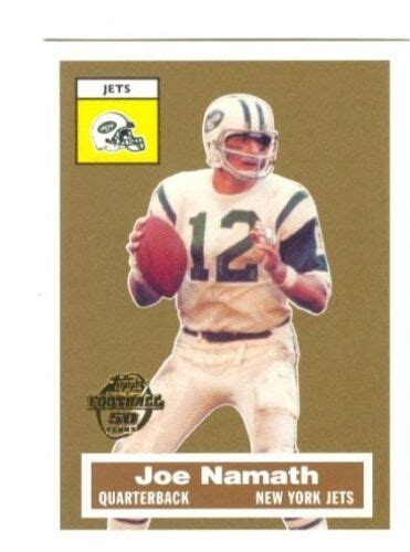 JOE NAMATH 2005 TOPPS 50TH ANNIVERSARY NEW YORK JETS FREE SHIPPING EBay