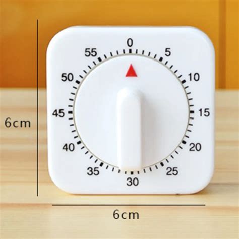 60 Minutes Timer Tools Kitchen Timer Count Down Alarm Reminder White ...