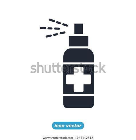 Hand Sanitizer Icon Antiseptics Disinfection Symbol Stock Vector