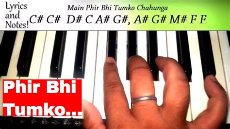 🎹main Phir Bhi Tumko Chahunga Notation And Piano Tutorial Note By