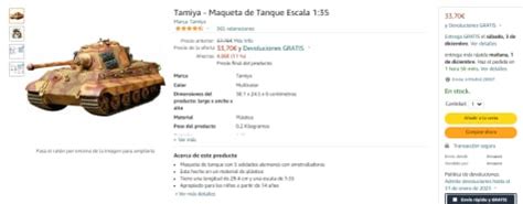 Tamiya Maqueta De Tanque Escala A