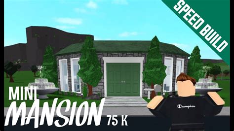 CÓmo Construir Una MansiÓn En Bloxburg Mini Mansion Youtube