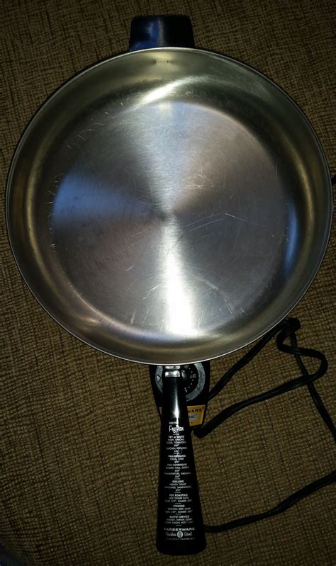 FARBERWARE 310-A ELECTRIC SKILLET/FRY PAN- 12" DOME LID- STAINLESS ...