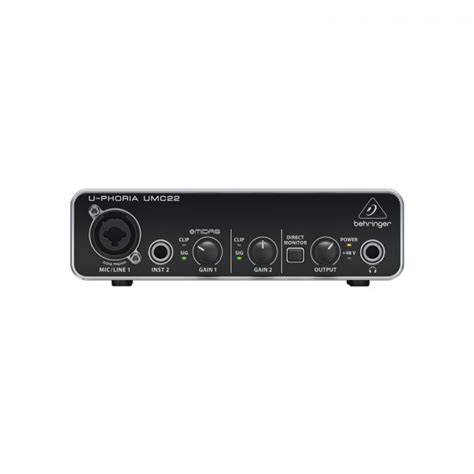 Behringer U Phoria Umc22 Usb Audio Interface At Gear4music