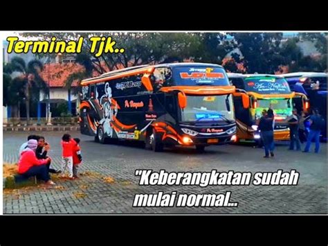 KEBERANGKATAN BUS PO HARYANTO SUDAH MULAI NORMAL DI TERMINAL JATI