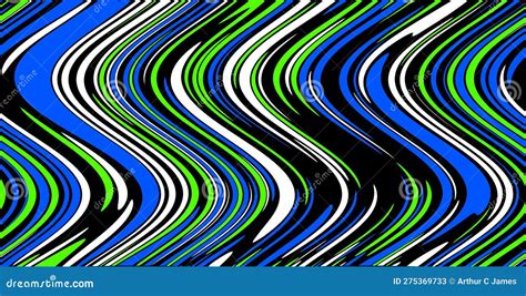 Abstract And Contemporary Digital Art Waves Pattern Design Stock