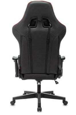 Кресло игровое ZOMBIE Thunder 1, на колесиках, ткань/экокожа, красный ...