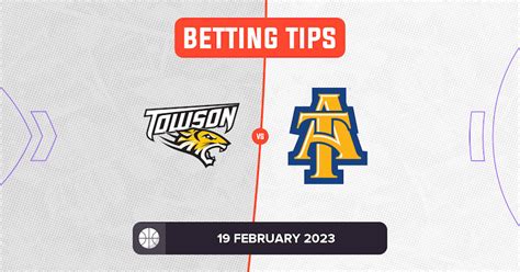 Towson Vs North Carolina Aandt Prediction And Odds 19 February 2023