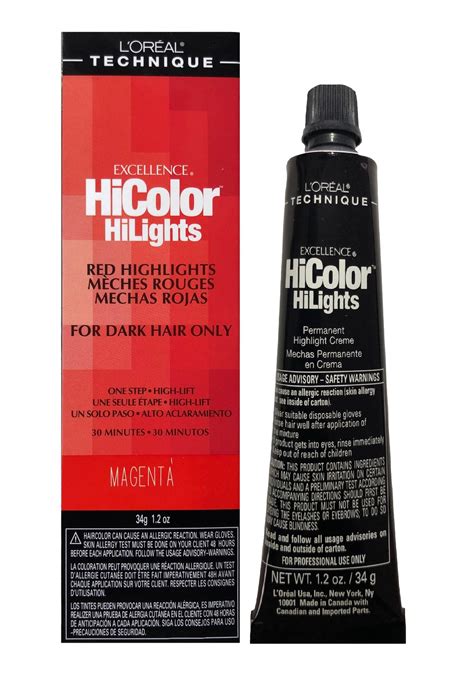 LOréal Excel HiColor Magenta Deep Auburn Red H12 Couleur de Etsy France