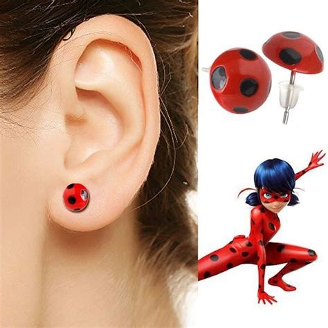 Sale Earrings Miraculous Ladybug In Stock