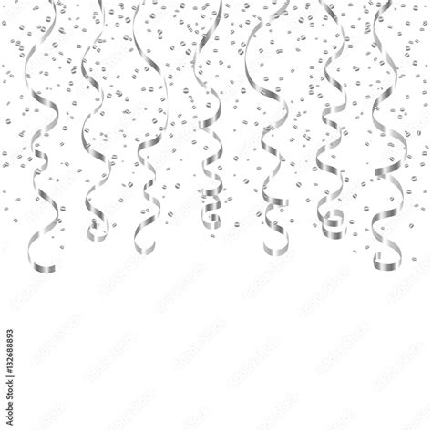 Streamers Vector Black And White