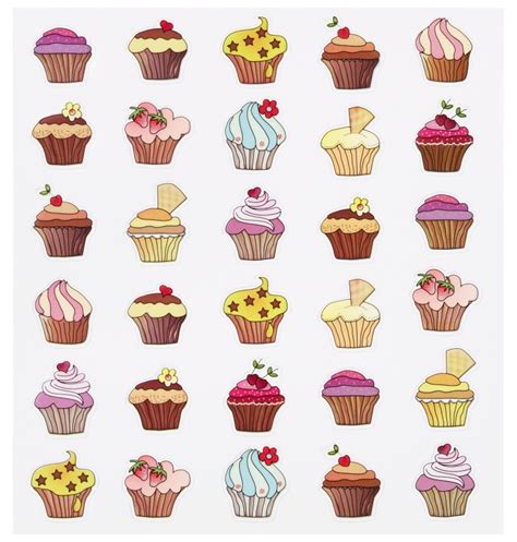 Stickers Cupcake Decouperamera