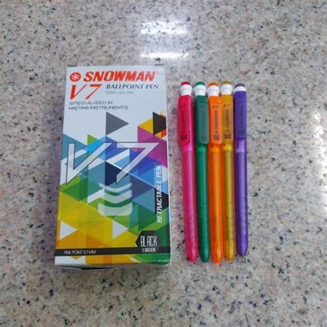 Jual Pulpen Snowman V7 0 7mm Pulpen Cetek V7 Snowman0 7mm Shopee