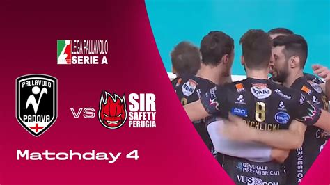 Padova Vs Perugia Highlights SuperLega 4a Giornata YouTube