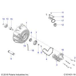 Moteur Systeme De Refroidissement Et Pompe A Eau Pour Scrambler Xp